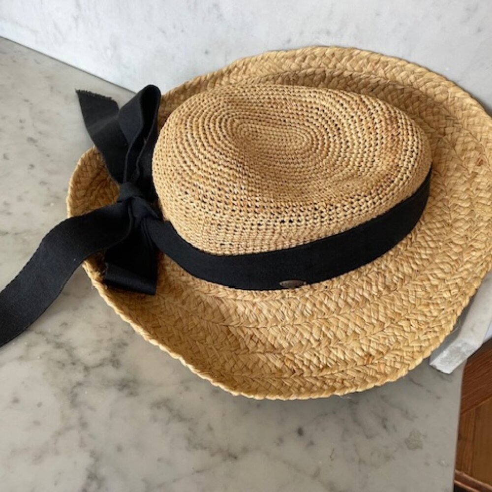 THE SCALA COLLECTION Rockport Big Brim Straw Sun Hat Vintage - Picture 7 of 16